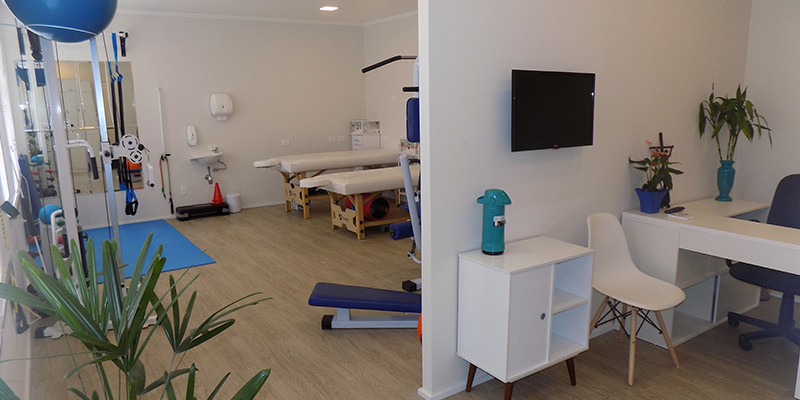 Sala de atendimento da Realize Fisioterapia